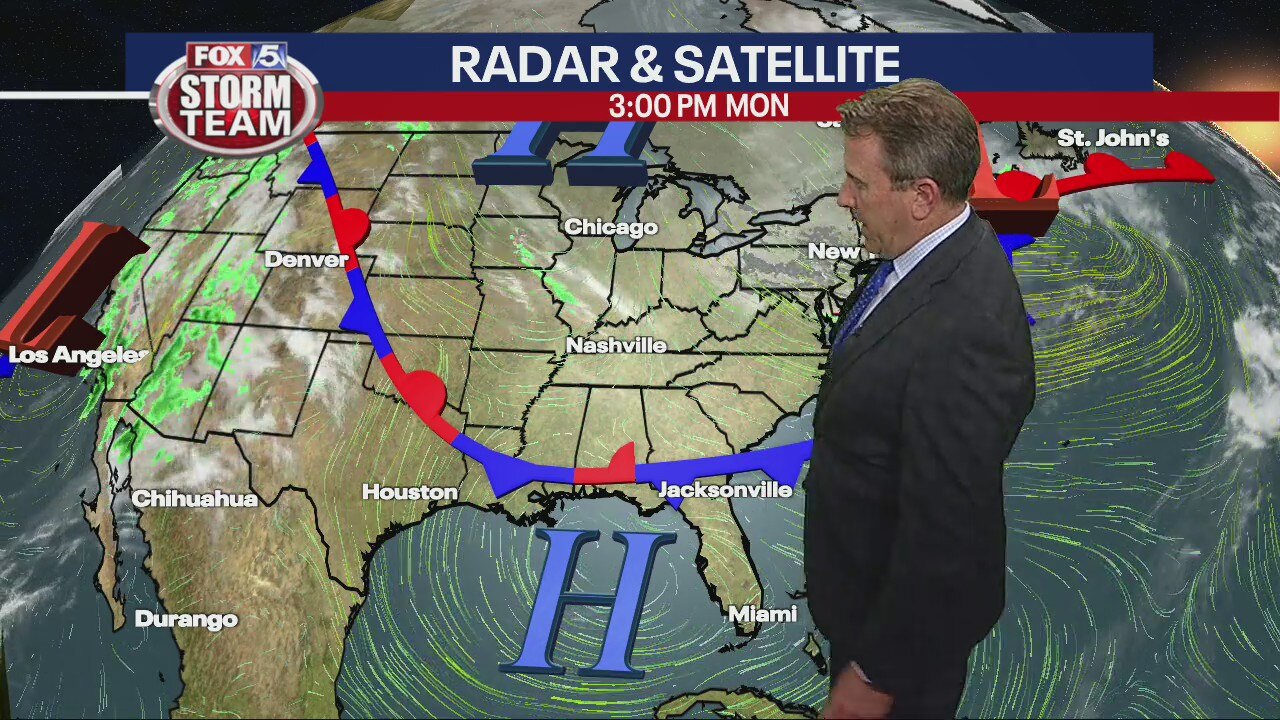 Monday afternoon forecast