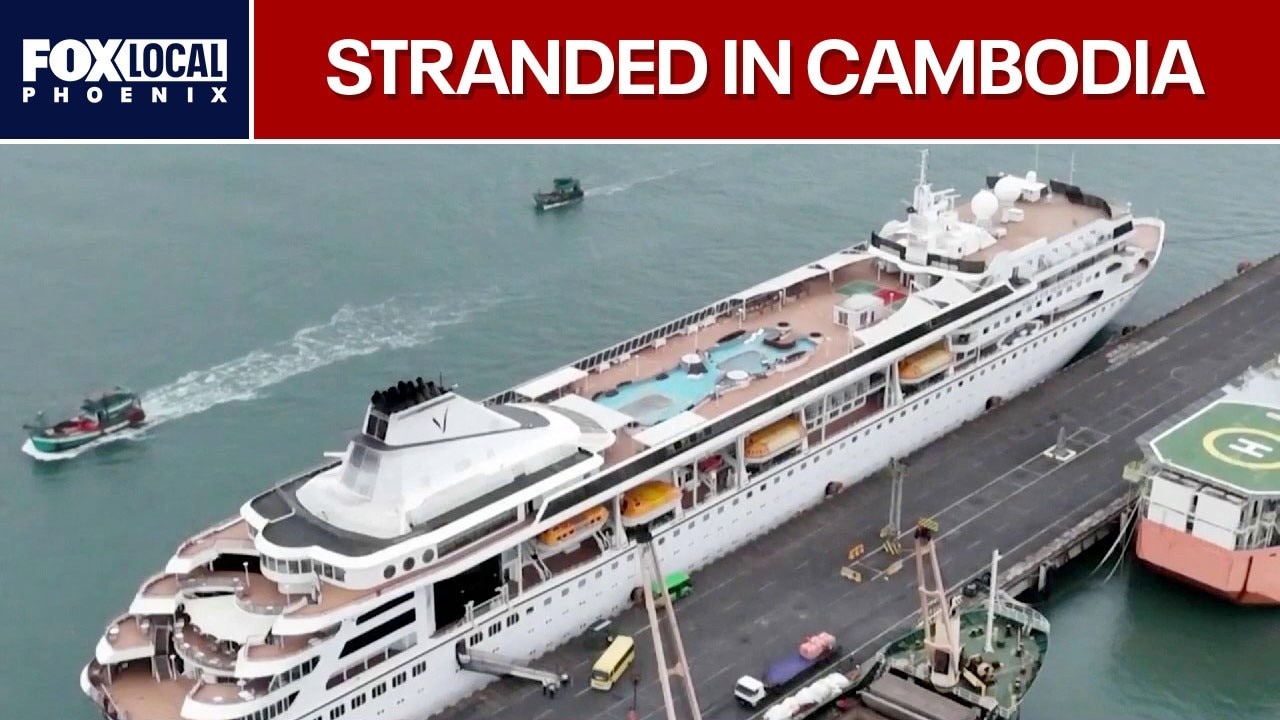 Cruise ship passengers stranded in Cambodia over fuel costs