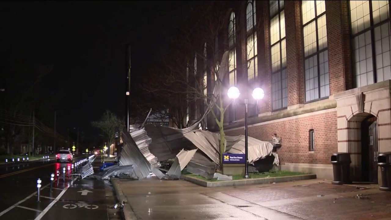 University of Michigan student describes storm damage around Ann Arbor