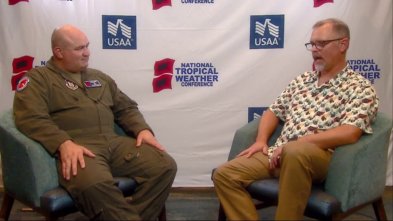 Air Force hurricane hunter talks flying into storms
