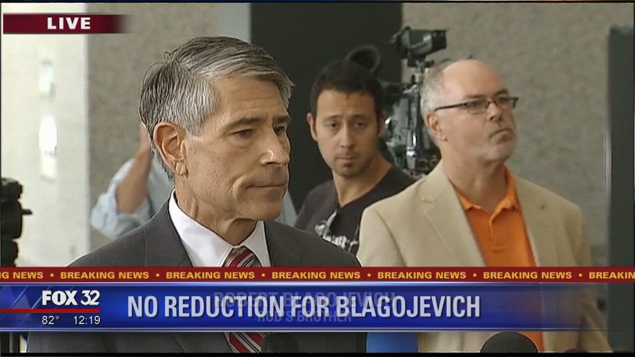 Robert Blagojevich discusses brother's resentencing hearing.