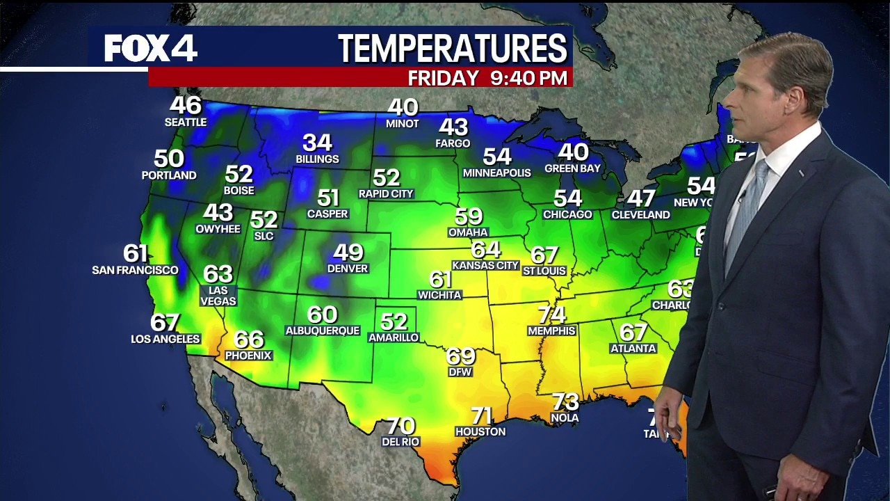 Dallas weather: October 30 overnight forecast