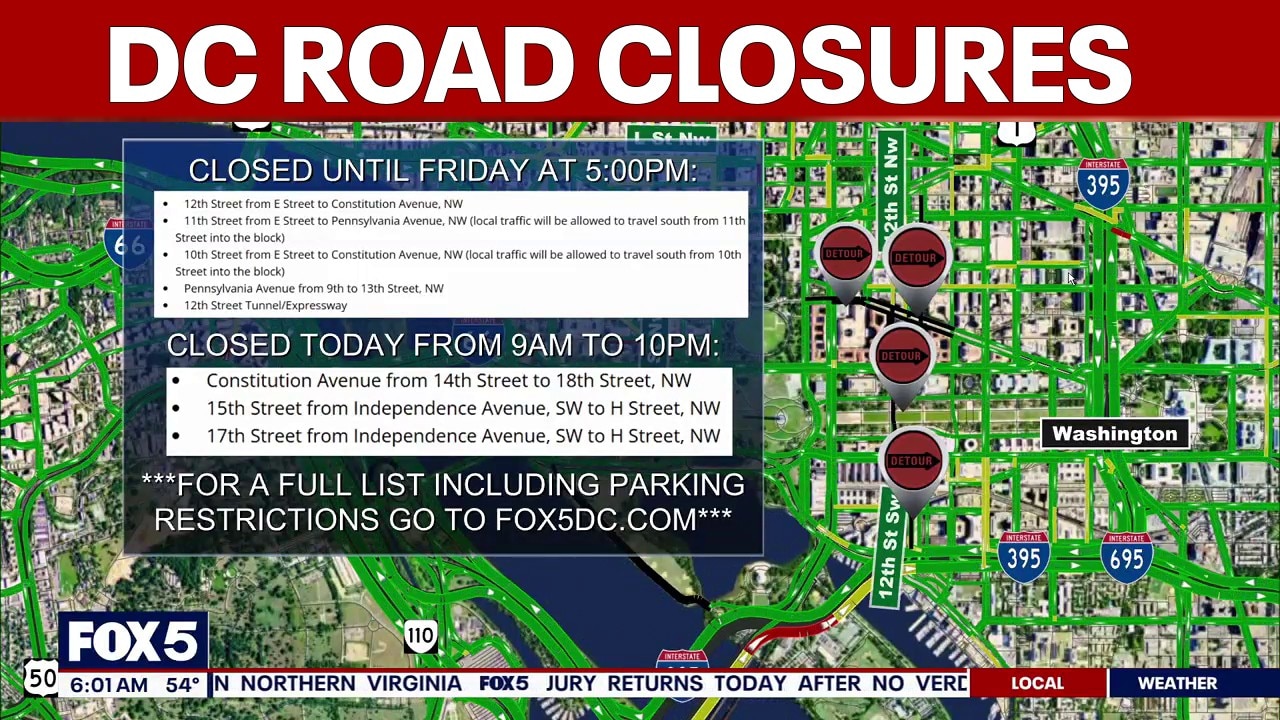 Chinese President Xi Jinping’s visit brings road closures, parking restrictions to DC | FOX 5 AT 6AM