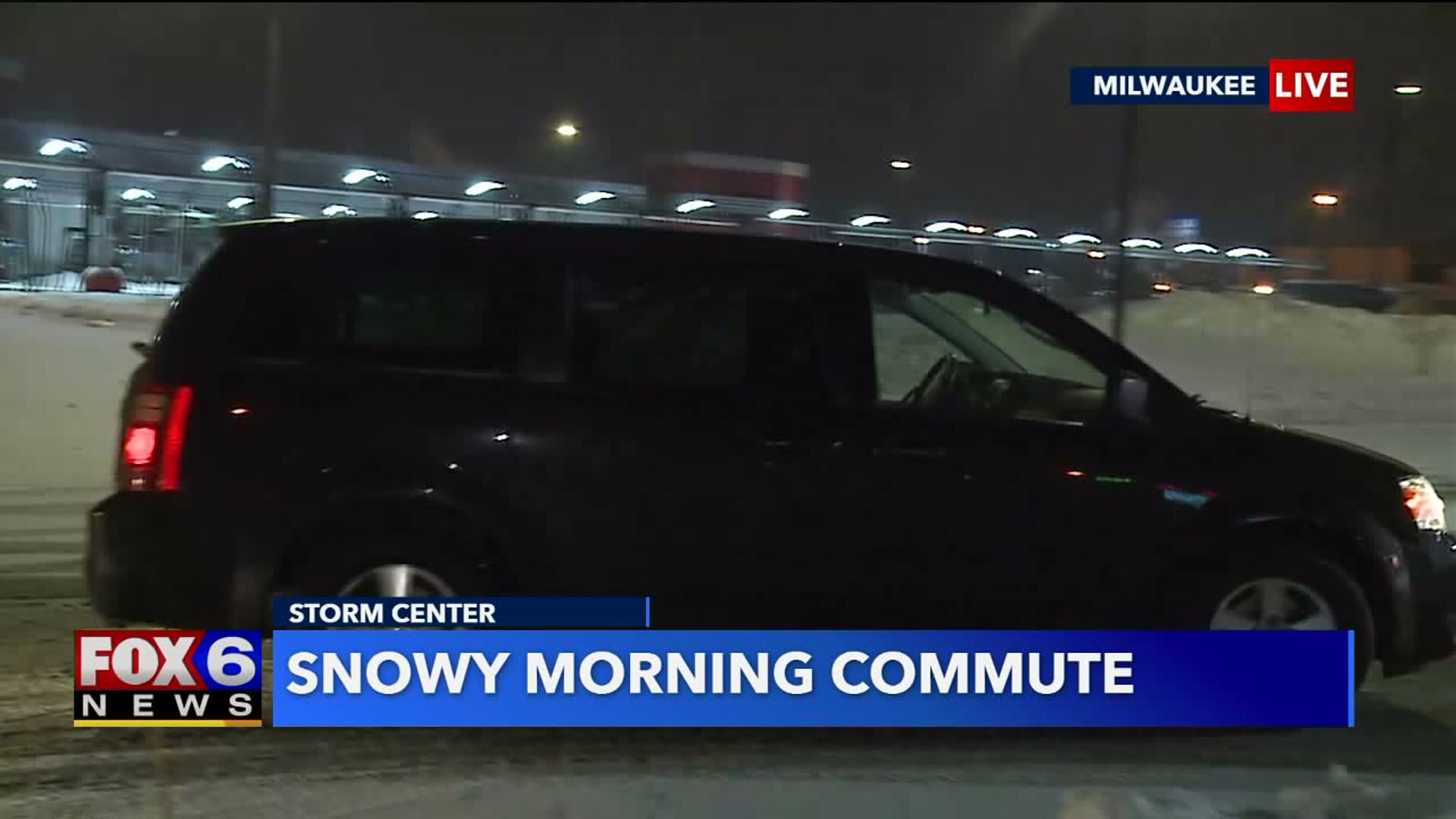 Snowy morning commute