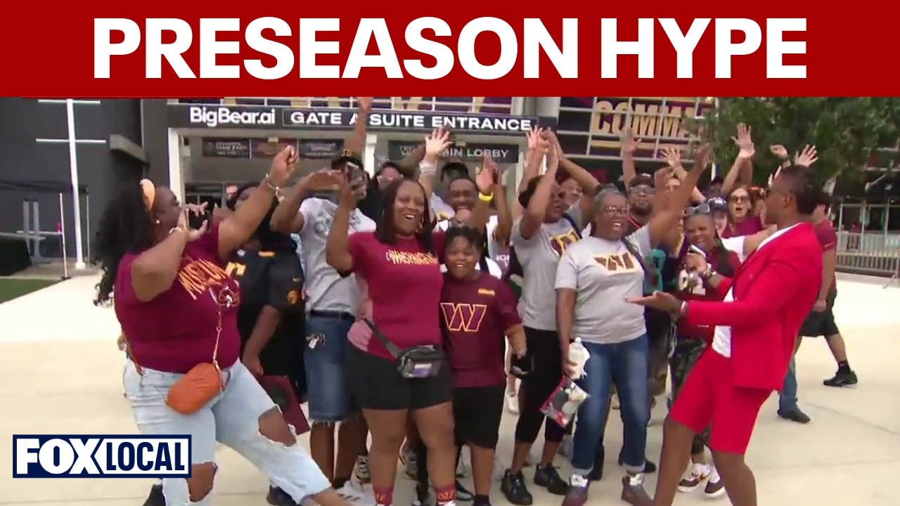 Commanders fans ready for Washington's first NFL preseason game