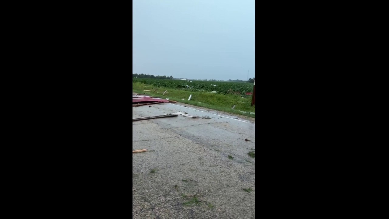 Storm damage in the Town of Sharon on Friday, July 3, 2026