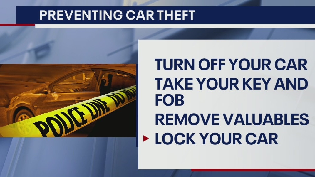 Police advice on preventing car thefts
