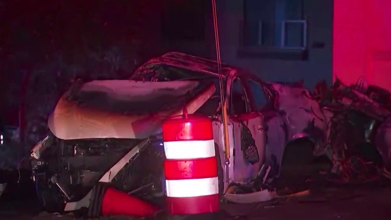 UPDATE: 1 dead, 1 hospitalized after fiery wreck