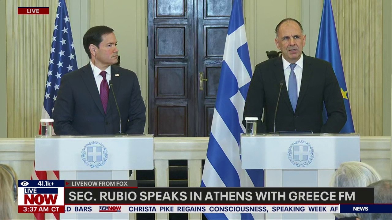 Sec. Rubio speaks alongside Greece FM