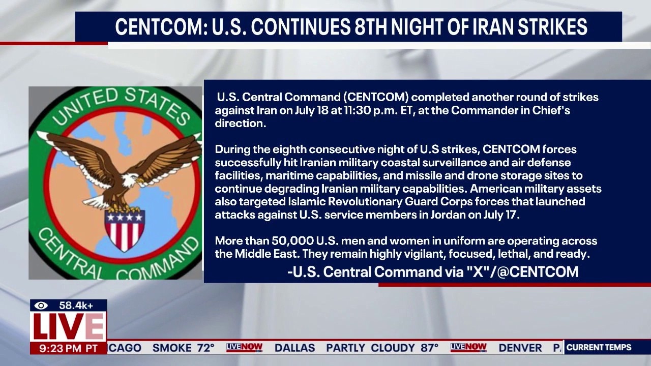U.S. launches second round of airstrikes against Iran