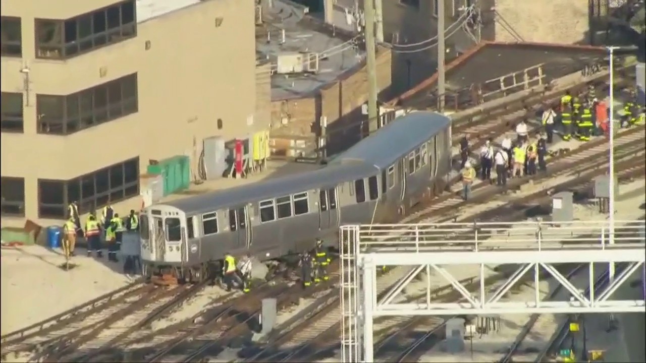 CTA Red, Yellow, Purple lines suspended after train derailment in Rogers Park