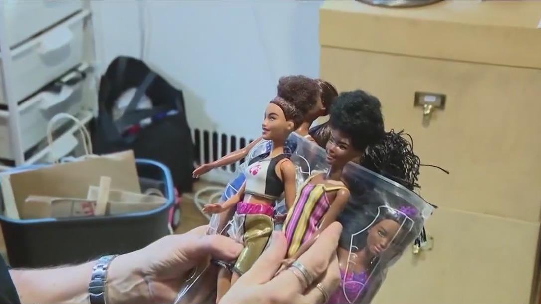 Refurbishing Barbie's for migrant children