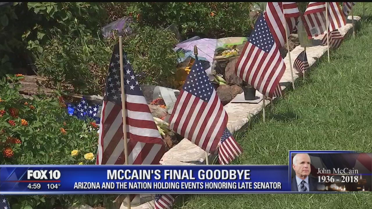 Memorial services set for Senator John McCain