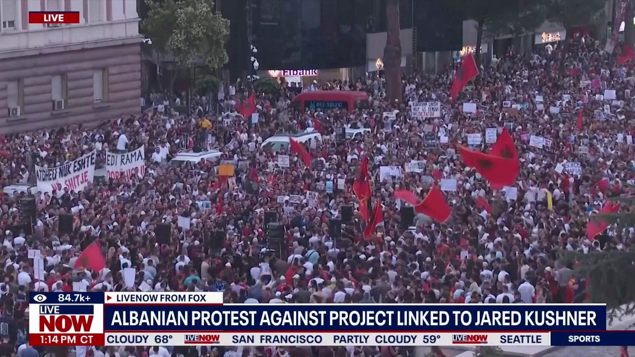 Albanians protest resort project linked to Kushner