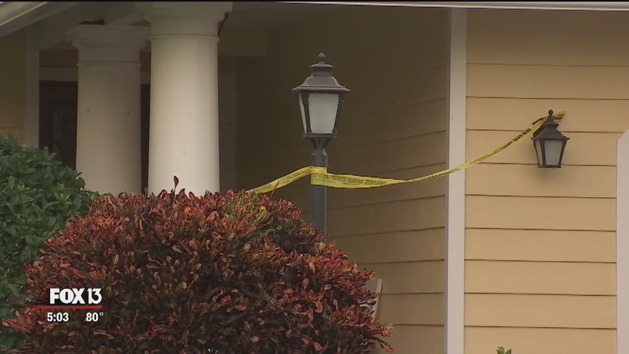 Suspect at large after violent home invasion