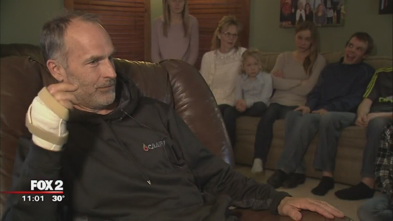 Oakland County Deputy, father of 11 loses finger in freak accident