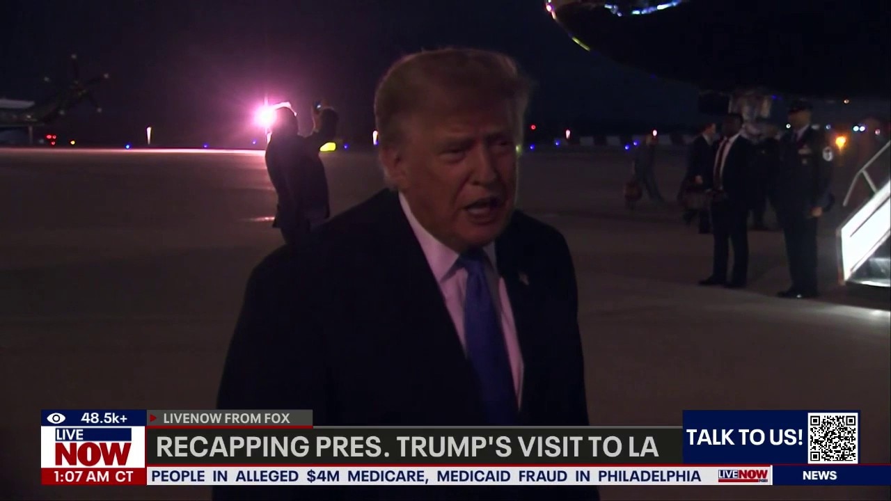 Recapping President Trump's visit to Los Angeles