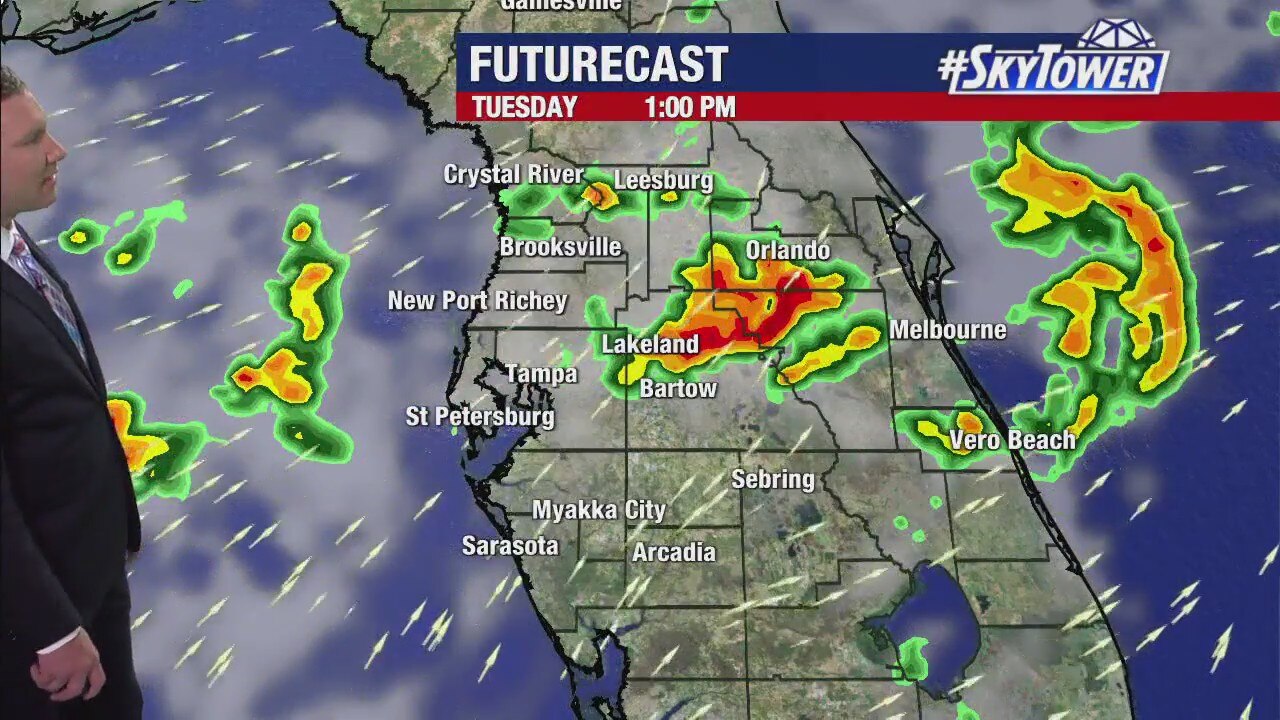 Monday evening forecast