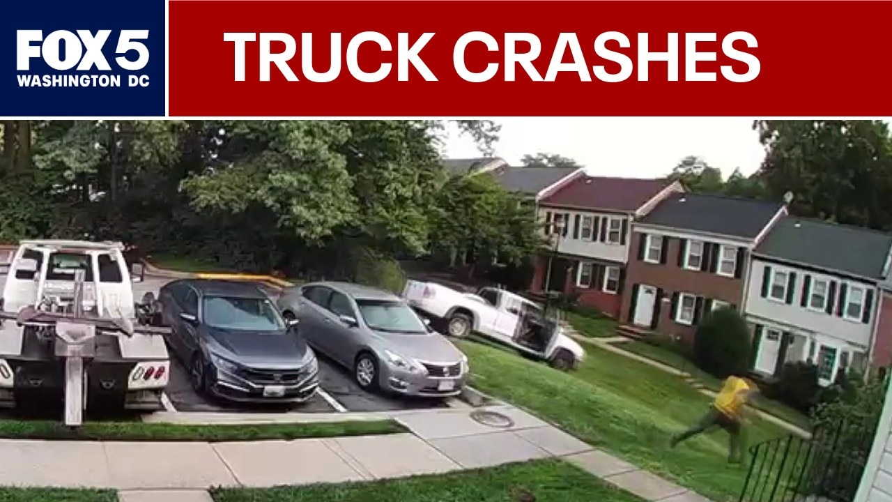 Truck crashes into Virginia home after chase