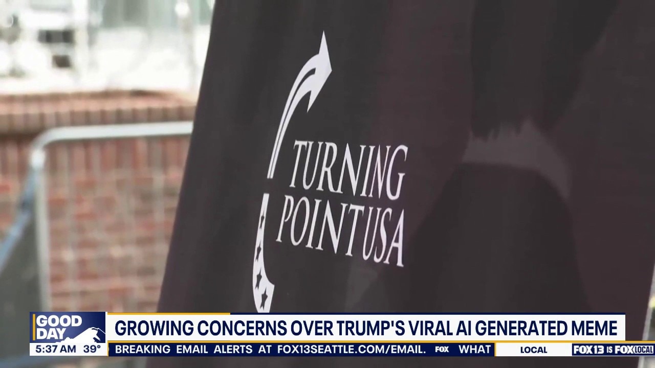 Growing concerns over Trumps virla AI generated meme