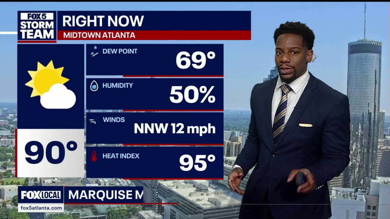 Thursday midday weather forecast