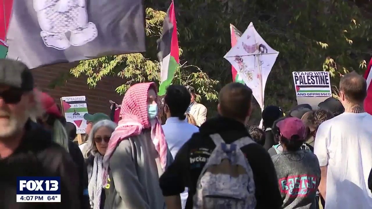 Multiple demonstrations in Seattle 3 years after October 7 attack