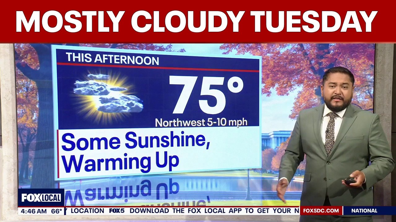 DC weather: Mostly cloudy with highs near 74 degrees