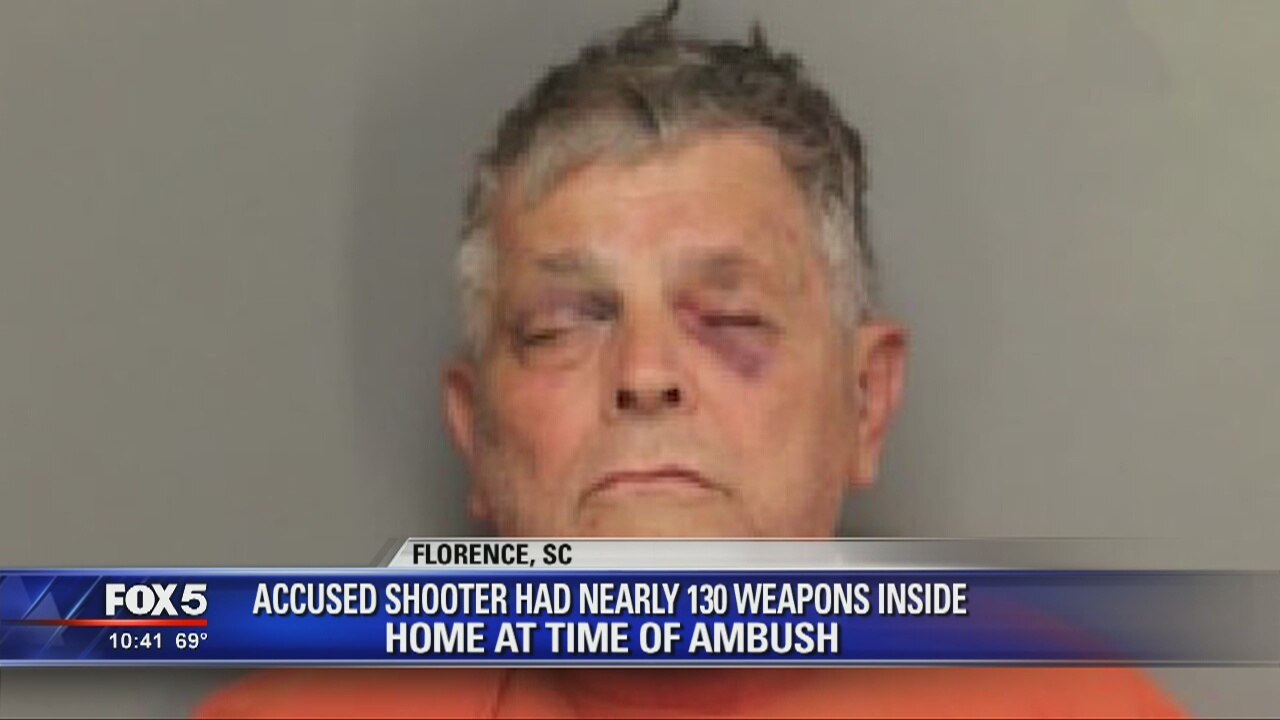 Estimated 129 guns found in home of police ambush suspect