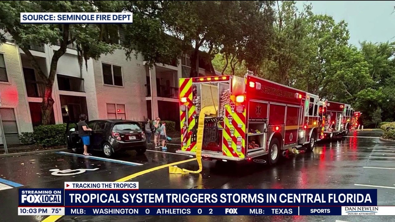 Storms bring waterspout, lightning strikes across Central Florida