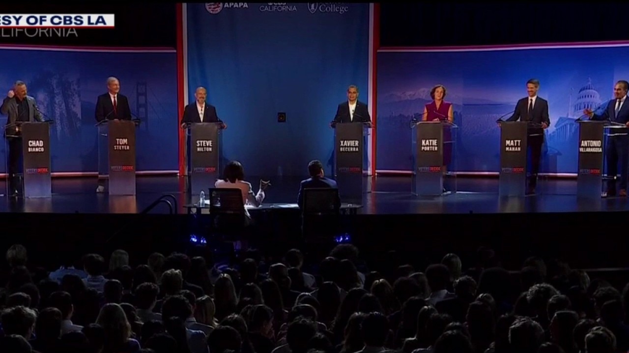 California governor's race: Candidates face off in debate 