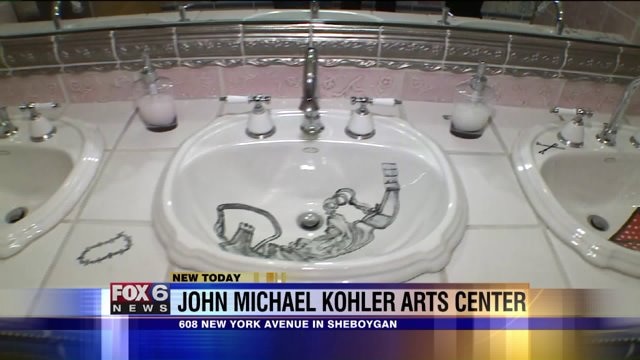 Chip checks out the art at John Michael Kohler Arts Center