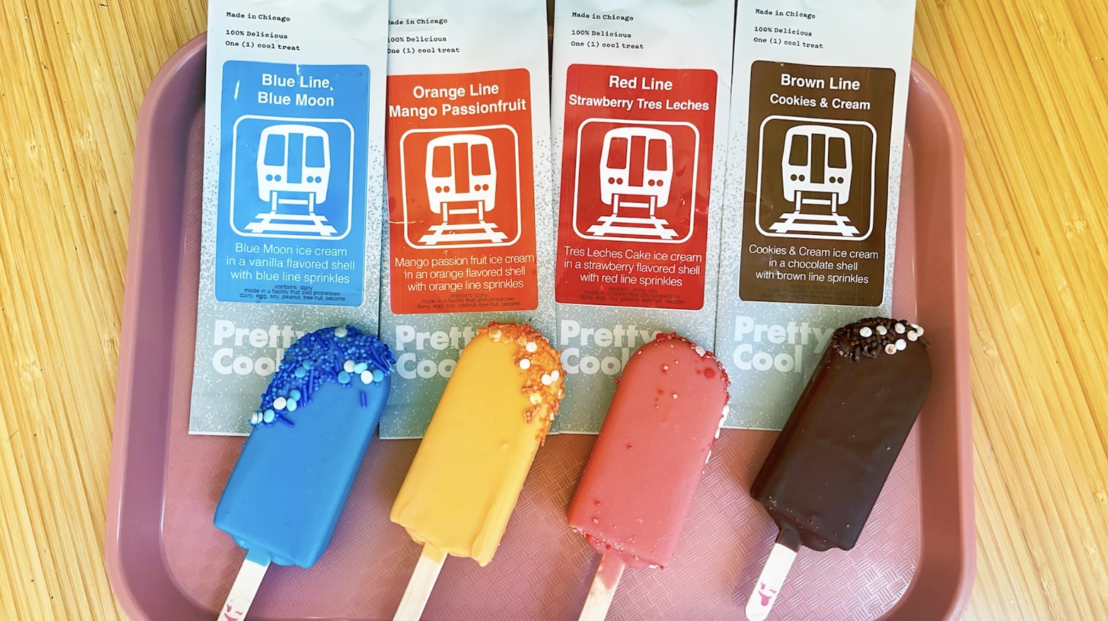 CTA and Pretty Cool Ice Cream launch 'L'-inspired ice cream pops | ChicagoLIVE