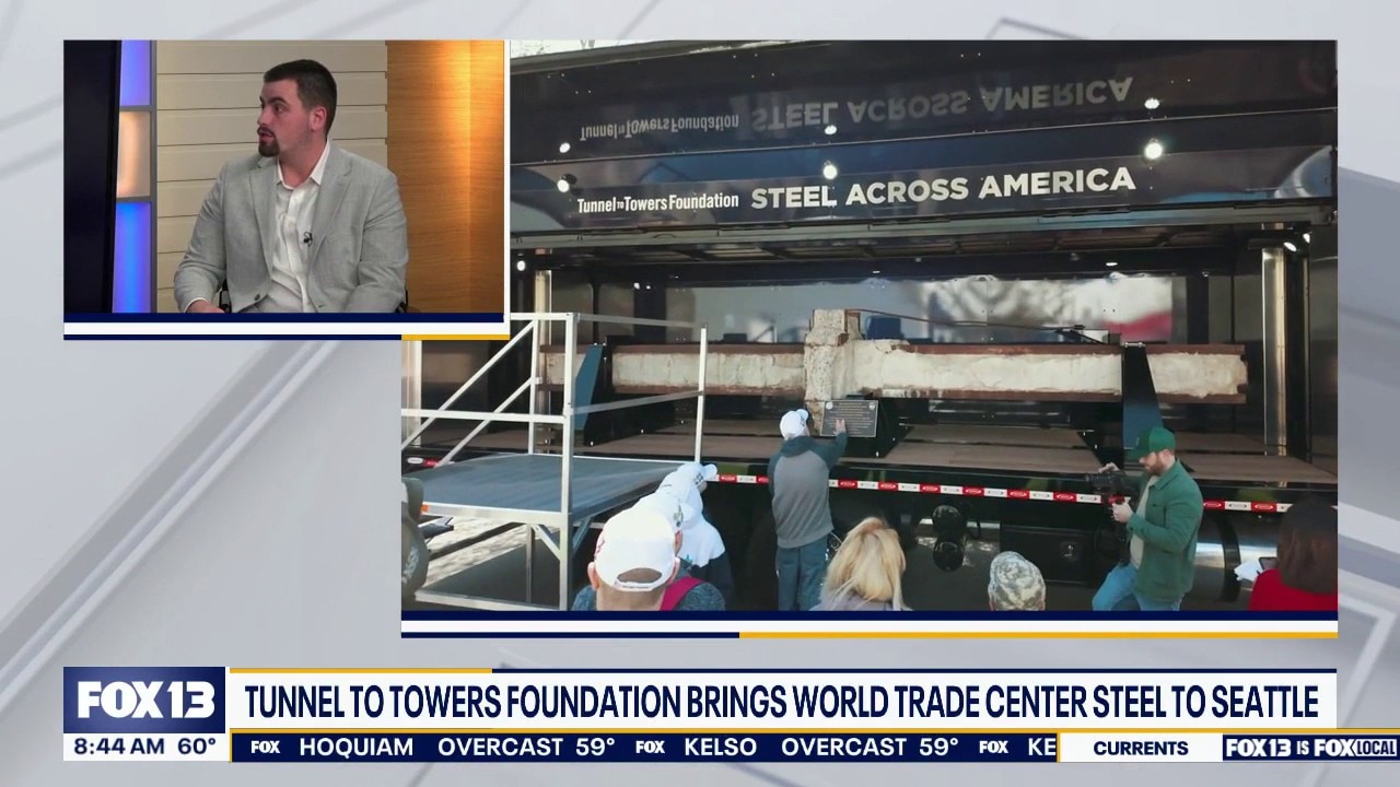 Piece of World Trade Center in Seattle 25 years later