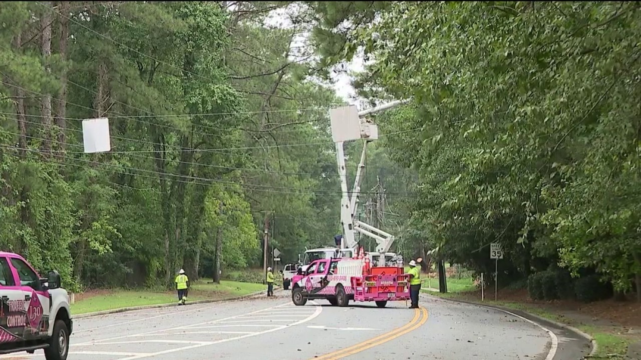 Overnight storms damage Sandy Springs apartment complex