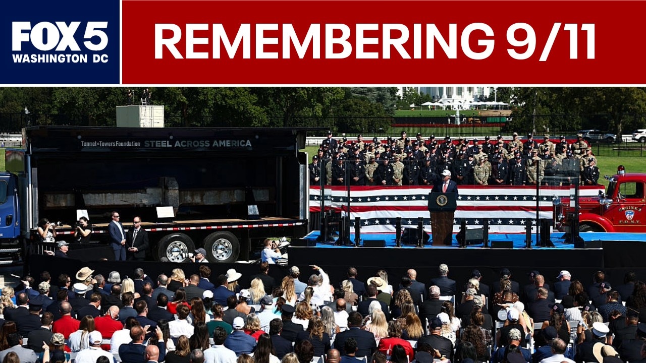 President Donald Trump honors 9/11 victims and first responders during 25th anniversary ceremony 