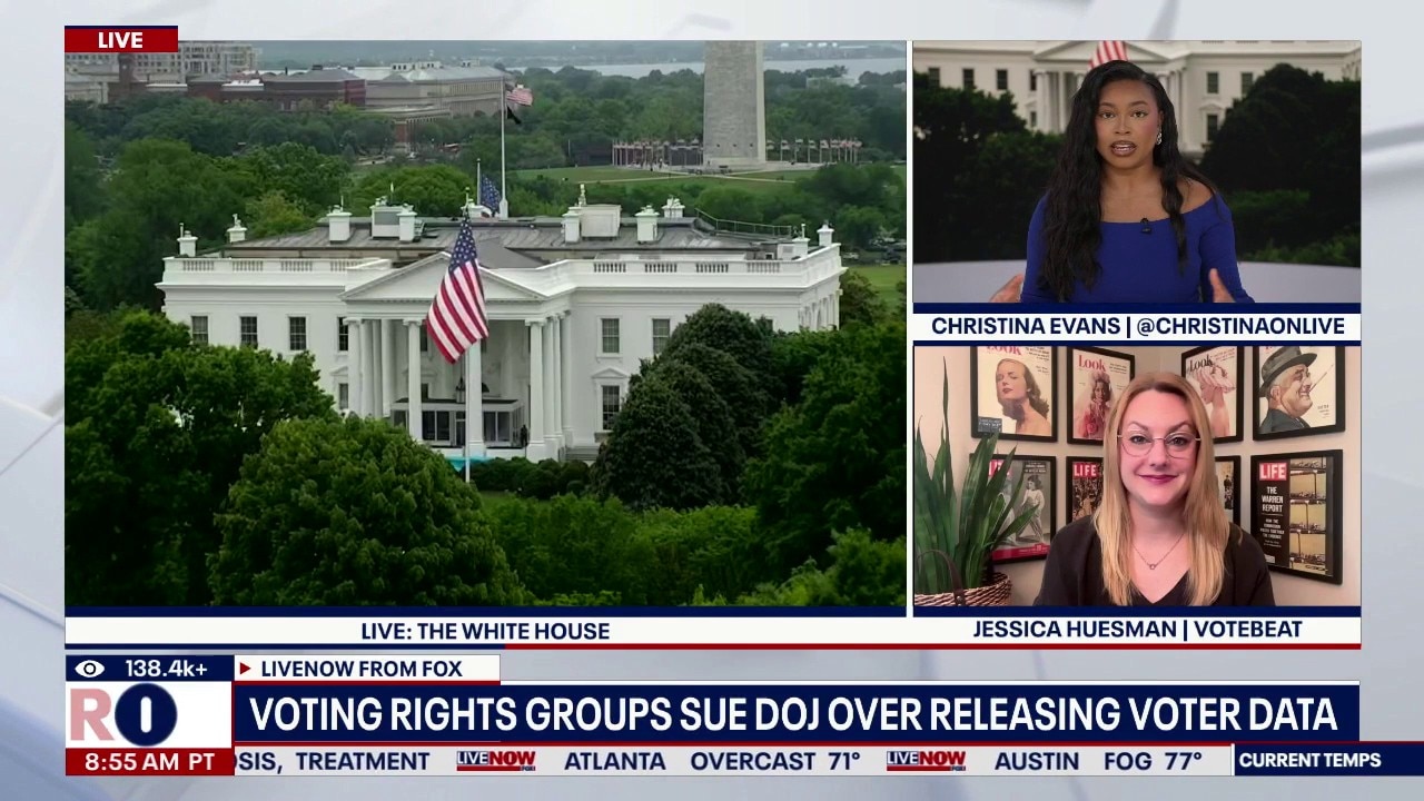 Voting rights groups sue DOJ over voter data release