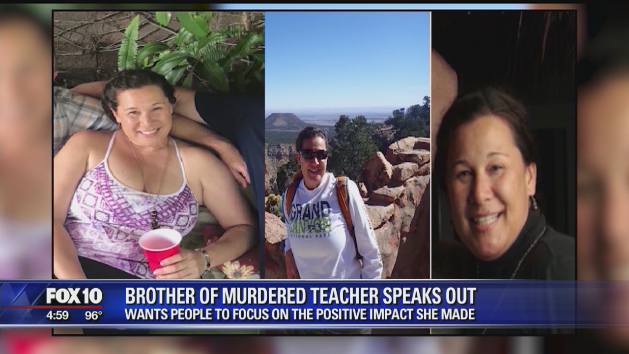Brother of murdered teacher wants people to focus on the positive impact she made