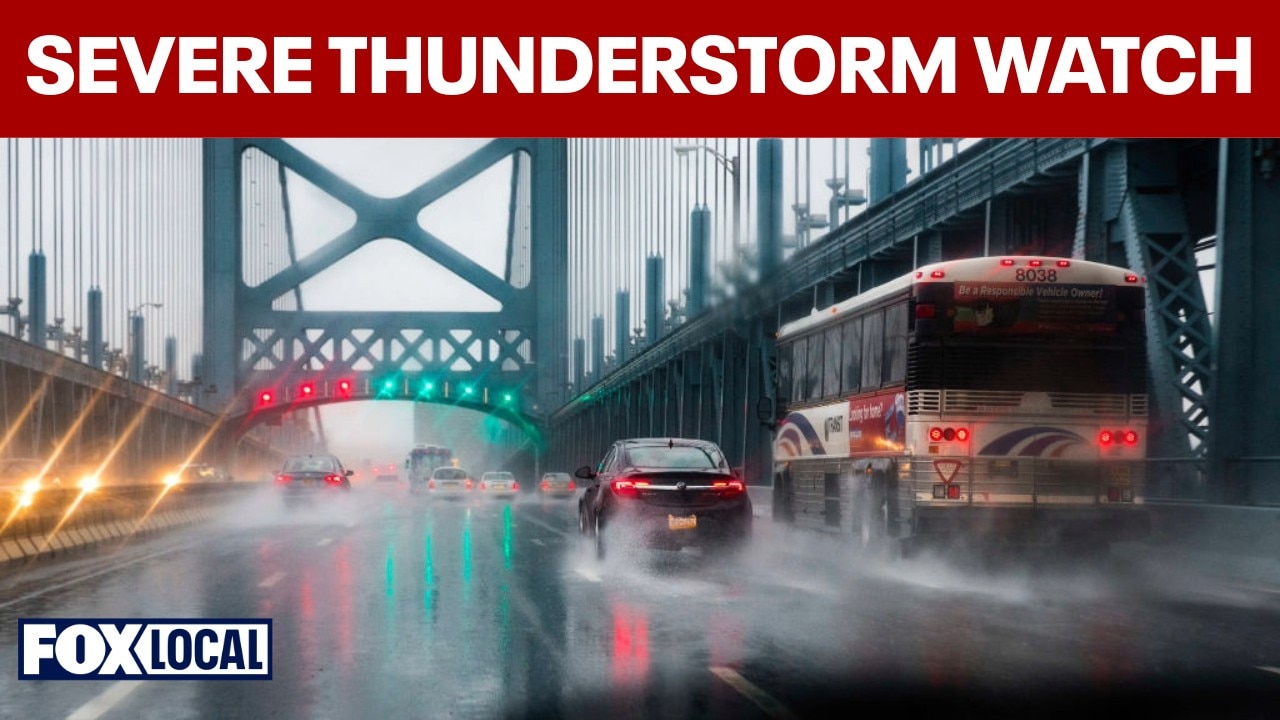 Severe thunderstorm watch in effect for the Philadelphia area until 9 p.m.