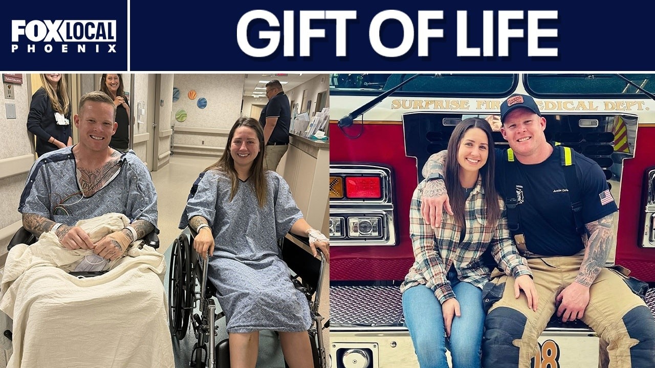 Arizona firefighter receives life-saving kidney donation from wife