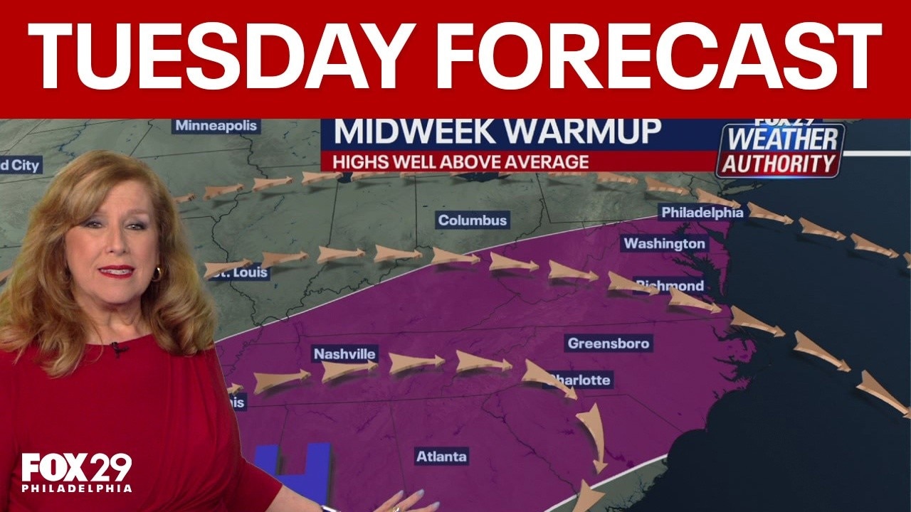 Philadelphia weather: Tuesday forecast