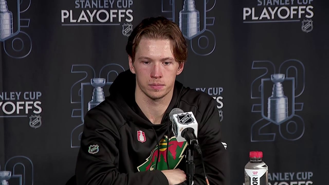 Matt Boldy on OT goal in Wild's playoff win: 'I was happy to see it go in'