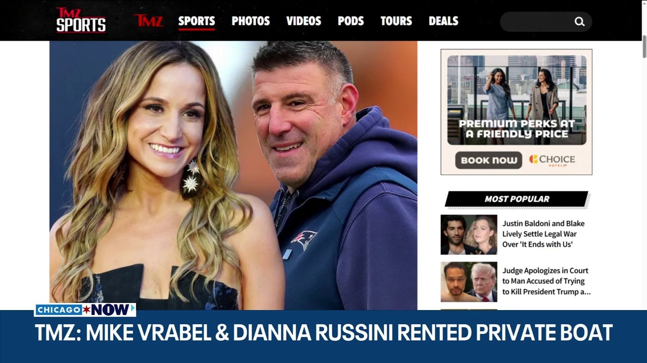  TMZ: Mike Vrabel, Dianna Russini rented private boat while she was pregnant | ChicagoNOW