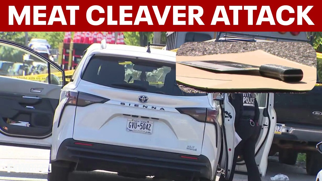 Queens road rage attack: Driver stabbed with meat cleaver, suspect sought