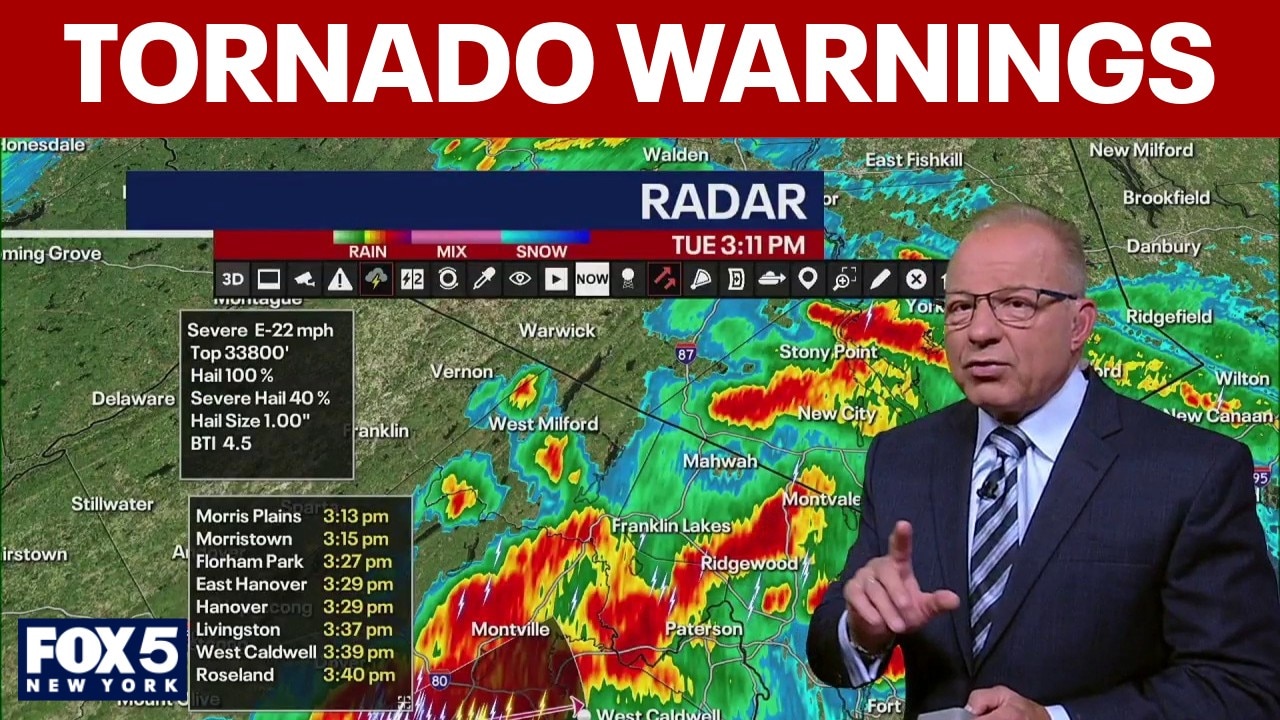 Tornado warnings continue in New York, New Jersey