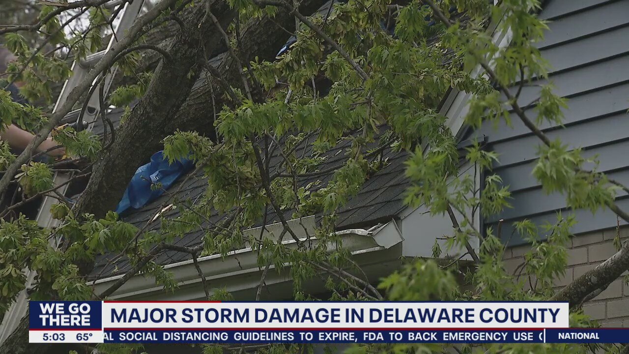 Strong winds Thursday cause major storm damage and power outages in Delaware County