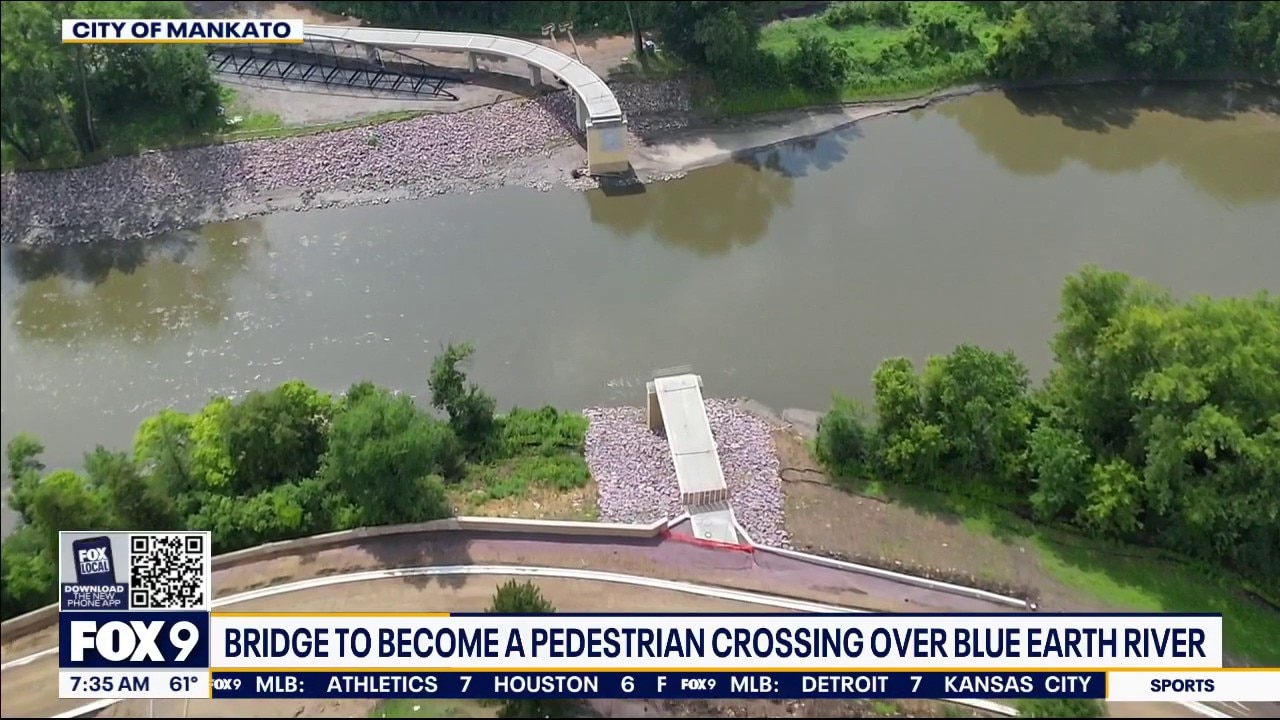 Mankato's historic Kern Bridge to be lifted into place