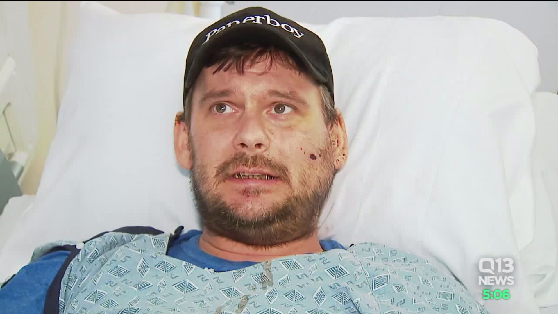 Newspaper delivery man shot