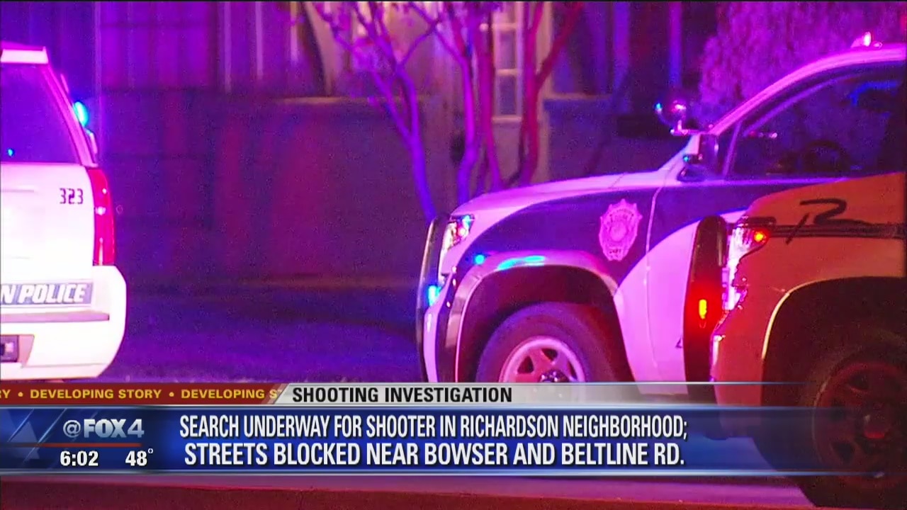 Richardson police search for shooter