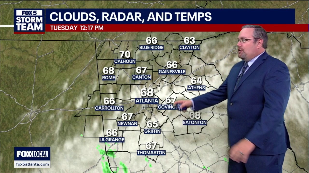 Tuesday midday forecast