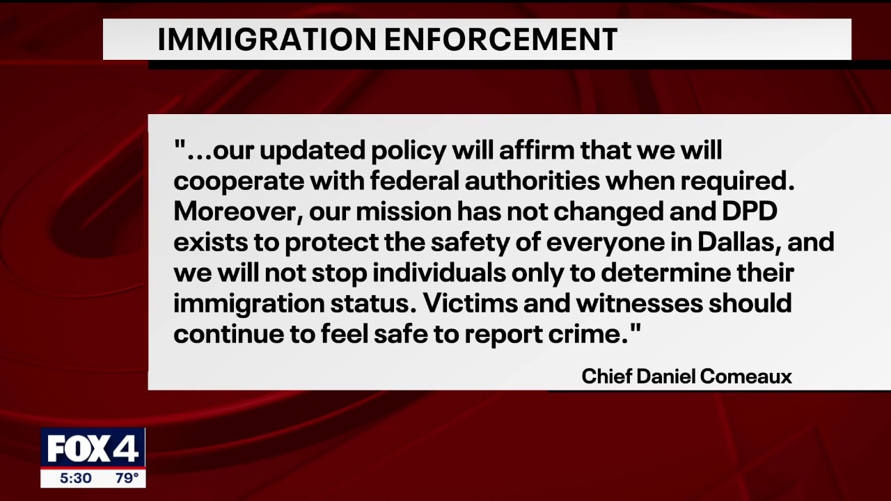 Dallas police's response to Abbott's immigration order